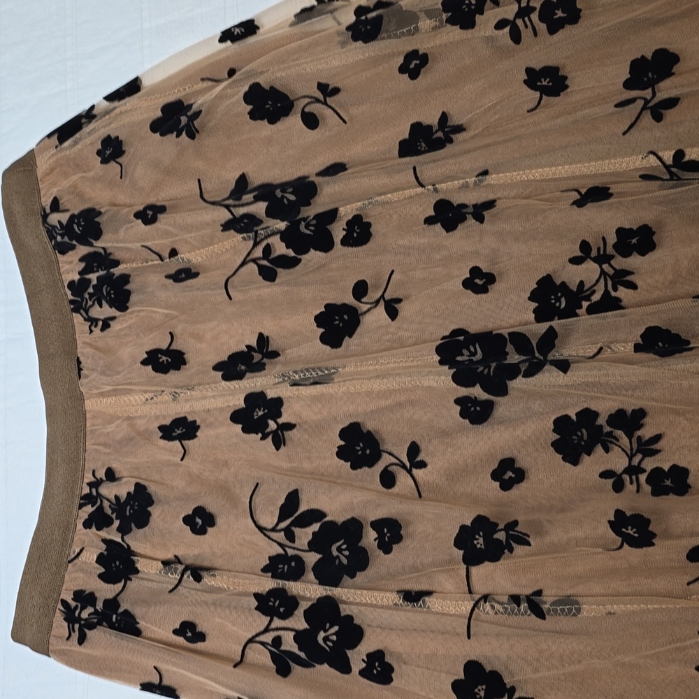 Romantic Tiered Ruffled Maxi Skirt | Black Tulle Evening Skirt | Size Small - Picture 4 of 11
